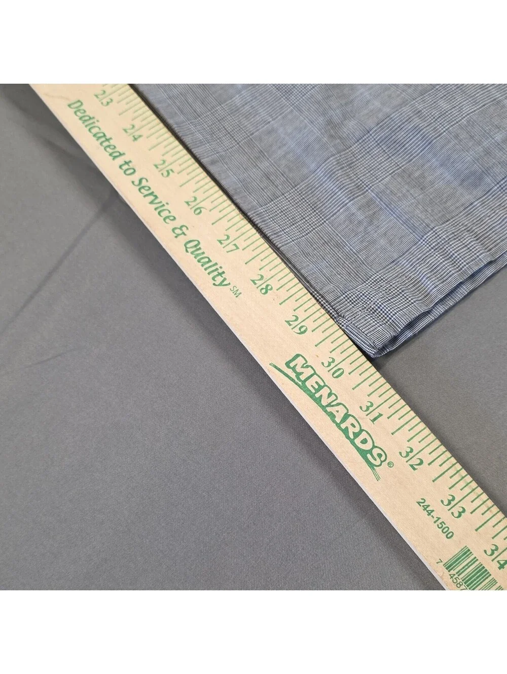 Dockers Gray Plaid Cotton Elastane Straight Fit Flat Front Dress Pants 34w x 32l
